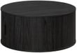 Trendteam Salontafel - Rond - MDF - Zwart - Essential - Diameter 80 cm Hoogte 36 cm - RONIN