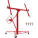 VEVOR Lève-panneau roulant 435 cm outil levage de panneau pour cloisons sèches capacité de charge 68 kg acier au carbone bras télescopique 3 roues de verrouillage taille de plaque de plâtre 122x488 cm