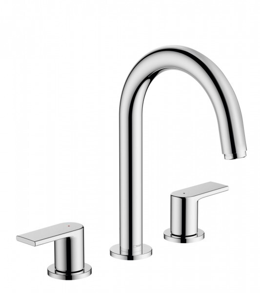 Hansgrohe Vrijstaande Fonteinkraan Vernis Shape met pop-up trekwaste 200x266x170mm