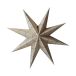 DBKD Paper winter star Carré sable, moyen, Ø14 cm