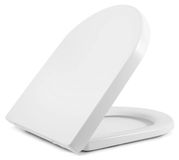 StarTech Universeel toiletzitting - Vorm: D - Soft-close sluitmechanisme - Stil - Eenvoudige montage - Wit