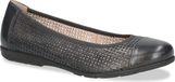 Caprice Dames Ballerina 9-22151-42 814 G-breedte Blauw Leer Maat 41