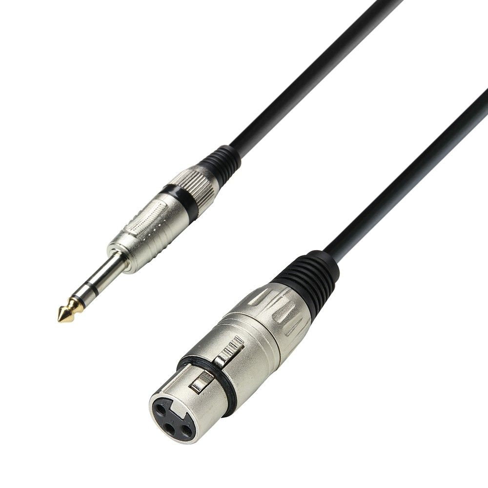 Adam Hall K3 BFV 0100 - Audio kabel - 1 m - Zwart, Zilver