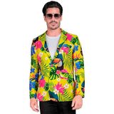 Widmann Tropicana Bloemen Colbert Man GeelGroen XXL
