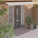 Maison Exclusive - Auvent pour porte d'entrée, gris, 350 x 100 cm, polycarbonate