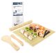 Sushi-Set Sushi-Matte Sushirollen - 4 Teile - Bambus - Mit Reislöffel und Reisverteiler