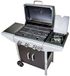 Ravanson GO-4 Serie Grill à gaz 13,3 kW Noir et Gris Inox