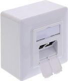 InLine® Cat.6A netwerkcontactdoos, 2x RJ45, AP/UP, afgeschermd, wit