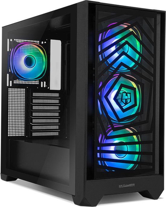 NOX Hummer PLASMA Midi Tower Zwart