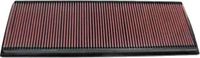 K&N vervangingsfilter passend voor Porche 911 3.6L F6 Twin Turbo 1999-2005 (33-2189)