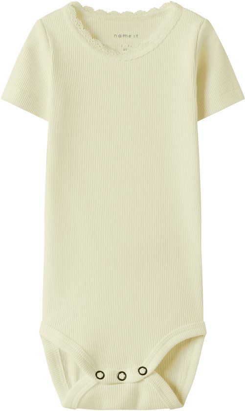 NAME IT NBFKAB SS BODY NOOS Baby Unisex Pear Sorbet Effen 57% Biologisch katoen, 38% Modal, 5% Elastaan