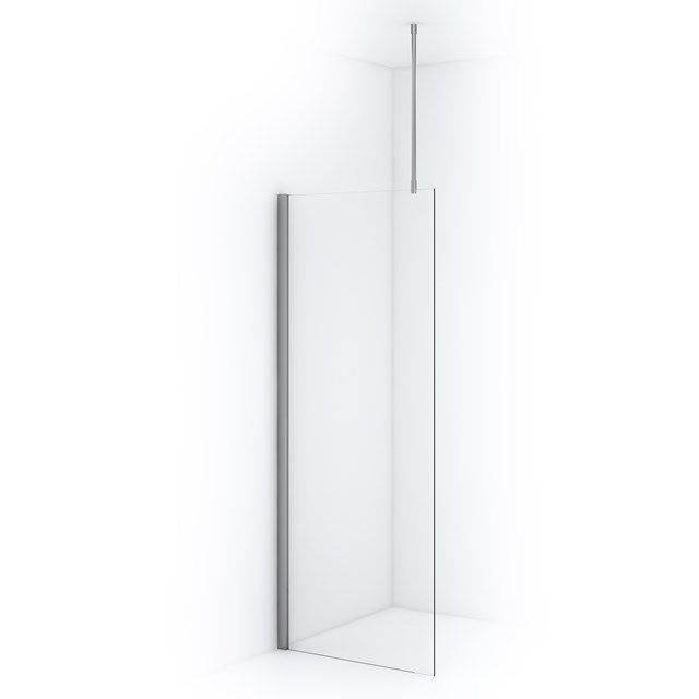 Maxaro Inloopdouche Diamond 80cm 8mm Helder Veiligheidsglas Chroom