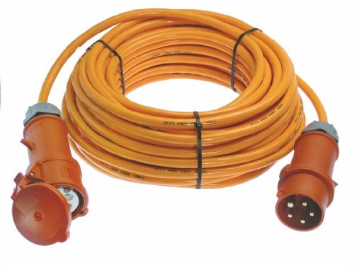 AS-Schwabe 59626 CEE-Verlängerung 400V / 32A, 10 m H07BQ-F 5G4, IP44 Gewerbe, Baustelle, orange