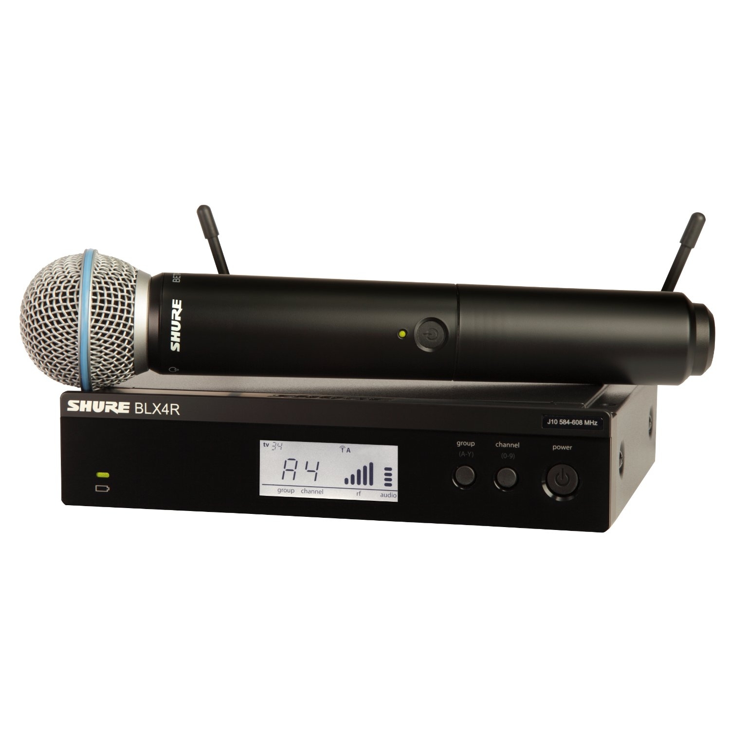 Shure BLX24R - Beta 58A M17 662-686 MHz handheld draadloos