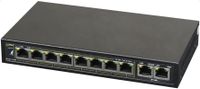 PULSAR S108 Netwerkswitch Fast Ethernet (10/100) Power over Ethernet (PoE) Zwart