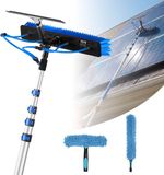 VEVOR 2-in-1 Telescopische Reinigingsborstel voor Zonnepanelen