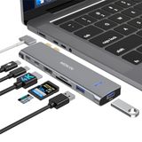 MOKiN USB C-adapter voor MacBook Pro 2020, HDMI MacBook Pro-dongle met 4K HDMI, 2 USB 3.0, TF/SD, USB-C 100W en Thunderbolt 3