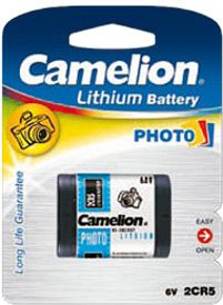 Camelion 2CR5-BP1 - Batterij - Lithium - 6V - 1400 mAh - Zwart