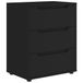 vidaXL Dressoir VISNES noir 60x40x73 cm bois traité