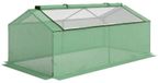 Serre pour jardin et balcon - Petite serre de culture - Avec fenêtres - Fabriquée en film PE - 180x90x70 cm