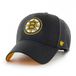 47 Brand Nhl Boston Bruins Ballpark Mvp Snapback Cap Zwart