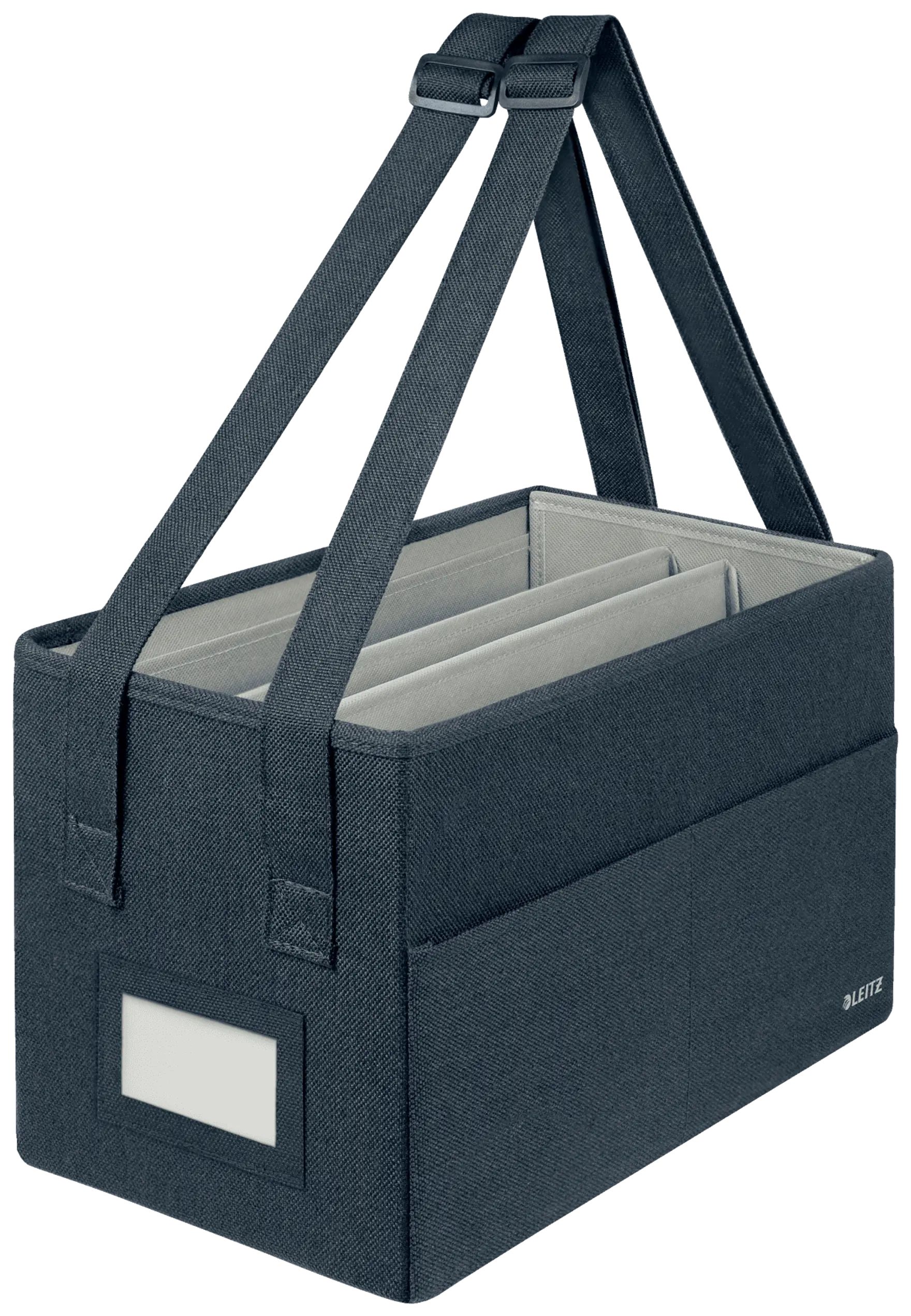 Leitz Stoffen Compacte Hot Desking Opbergtas - Fluweel grijs