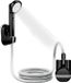 Unyqoos® mobiele douche met geïntegreerde pomp en accu, 2 meter douche slang, 45 minuten gebruiksduur, 3 liter per minuut, oplaadbaar via USB, zwart