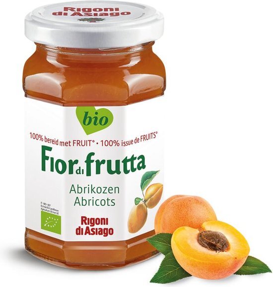 Fiordifrutta Abrikozen Jam Biologisch 630 gr