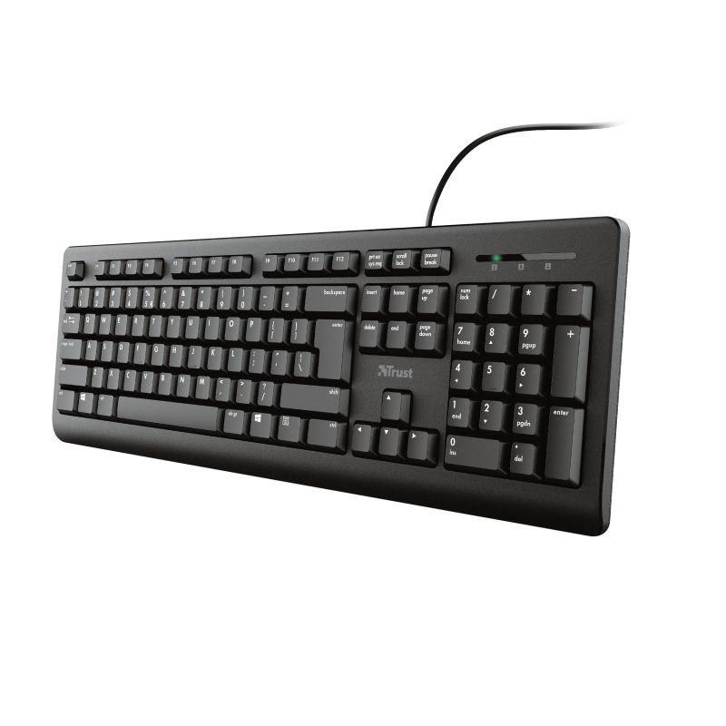 Trust TK-150 - Bedraad USB QWERTY Toetsenbord - Zwart