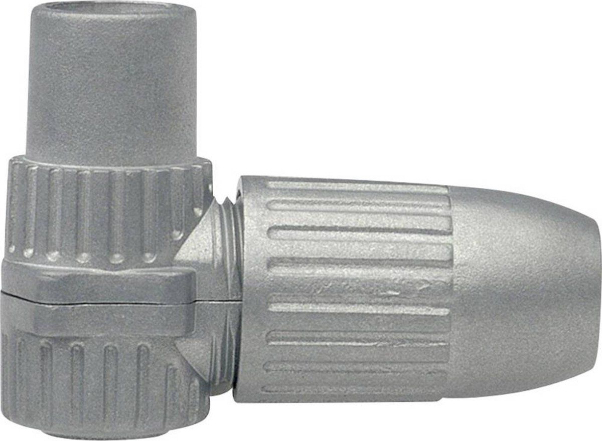 AXING Haakse coax-IEC-koppeling - 6.8 mm - kunststof