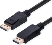 Value DisplayPort kabel, v2.1, 10K, DP M/M, zwart, 1 m