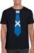Bellatio Decorations Shoppartners Bv Zwart t-shirt met Schotse vlag stropdas heren - Schotland supporter M