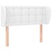 VidaXL Hoofdbord met randen 93x23x78/88 cm kunstleer wit