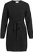 VILA Jurk Viliga L/s O-neck Belted Knit Dress 14115888 Black Beauty Dames Maat - M