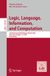 Logic, Springer Nature Logic, Language, Information, and Computation: 32nd International Workshop, WoLLIC 2026, Lima, Peru, August 3–6, 2026, Proceedings: 16757
