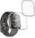 kwmobile 2x housse de montre connectée pour Amazfit Bip 6 / Bip 5 / GTS 3 / Balance 2 de 22 mm - Coque de montre de sport en silicone - Étui de suivi d'activité transparent