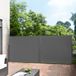 pro.tec Pare-vent enroulable 1,8x6 m gris