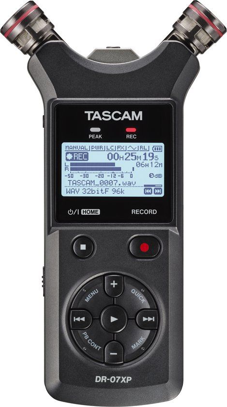 Tascam DR-07XP Handheld Recorder - Stereo