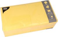 Papstar 4x 250 Servetten 3-laags 1/4 vouw 33 cm x 33 cm geel