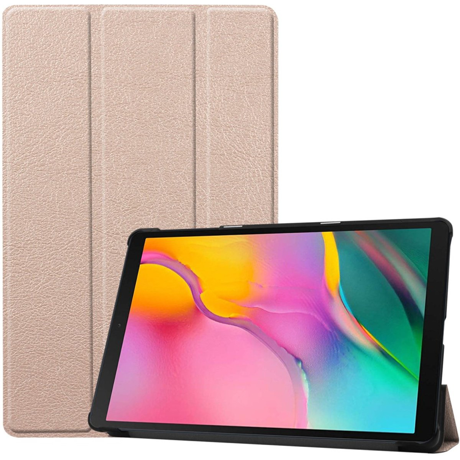 imoshion Trifold Bookcase Samsung Galaxy Tab A 10.1 (2019) tablethoes - Goud