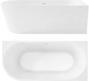 Rea - Bellanto 160 Hoekbad - Wit - Acryl - 159x79,5x58cm