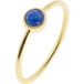 Sloya Gemia Bague en pierre Lapis-lazuli plaqué or femme