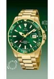 Jaguar Executive Diver Horloge - Heren - Groen - Goudkleurig Staal - 43.5 mm