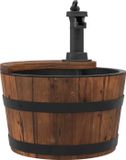 vidaXL Waterfontein met pomp 28x28x34,5 cm massief vurenhout