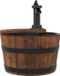 vidaXL Waterfontein met pomp 28x28x34,5 cm massief vurenhout