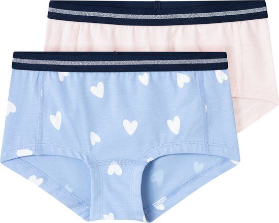 NAME IT NKFHIPSTER 2P SERENITY HEART NOOS Girls' Briefs - Size 146/152