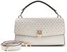GUESS Patsie Sac à poignée supérieure rabattable Blanc crème