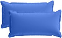 vidaXL - Kussensloop - 2 stuks - Koninklijk Blauw - 40 x 80 cm - Polyester