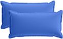 vidaXL - Kussensloop - 2 stuks - Koninklijk Blauw - 40 x 80 cm - Polyester