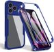Techsuit Hoesje geschikt voor Apple iPhone 17 Pro Max - ColorVerse 360 Case met Screenprotector - Blauw